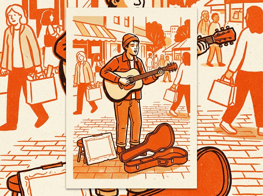 Cover Busker poster art