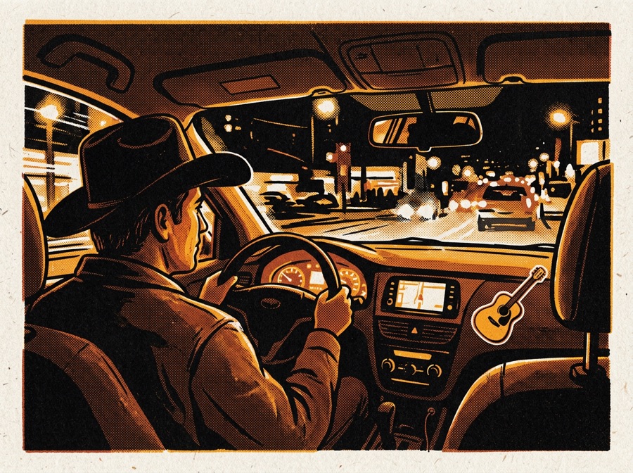 Uber Driver Country Crew poster art