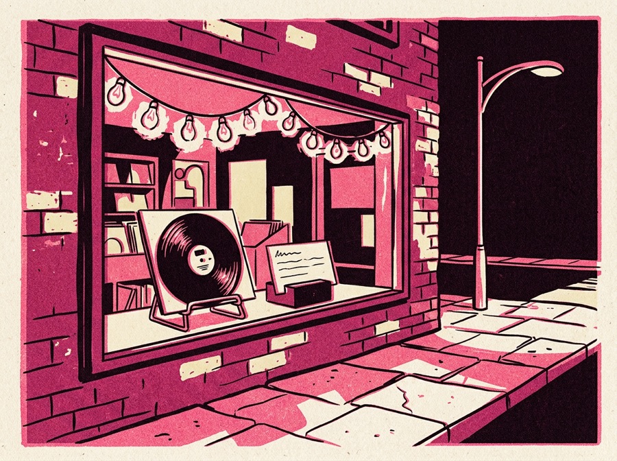 Window Record Display poster art